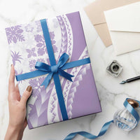 Purple Hawaiian Quilt Pattern Wrapping Paper Mixed Polynesian Tribal Arty - Polynesian Pride