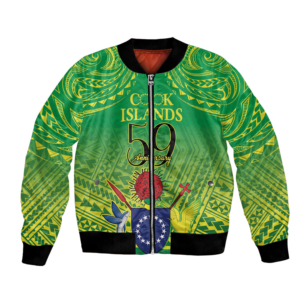 Cook Islands Constitution Day Bomber Jacket Kuki Airani Since 1965