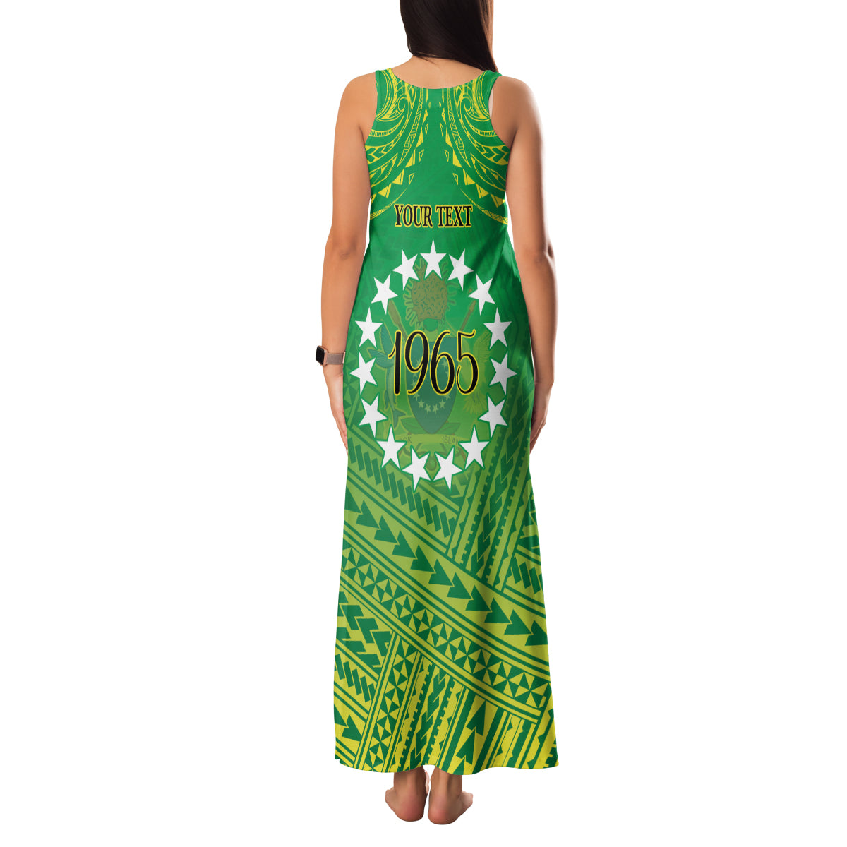 Cook Islands Constitution Day Family Matching Tank Maxi Dress and Hawaiian Shirt Kuki Airani Since 1965