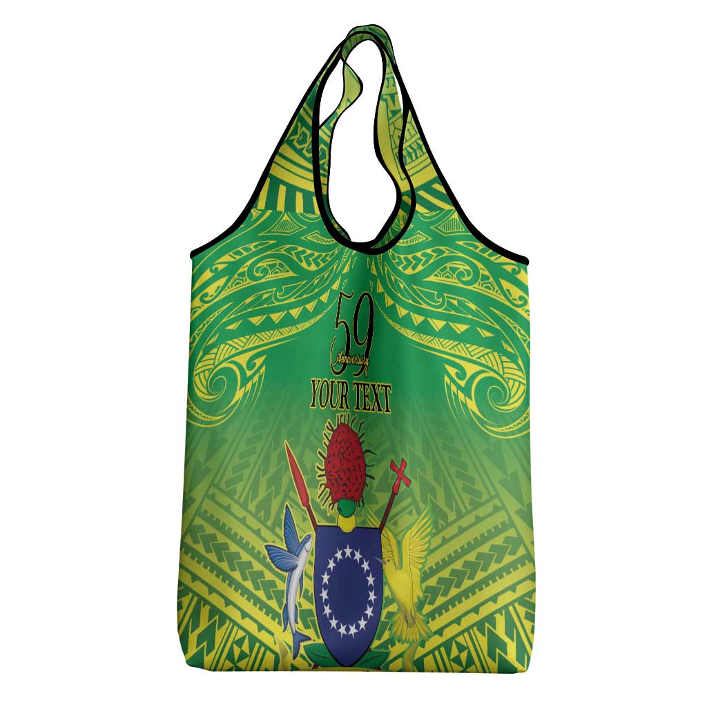 Cook Islands Constitution Day Grocery Bag Kuki Airani Since 1965