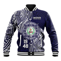 Personalised Tonga Sia'atoutai Theological College Baseball Jacket Since 1948 Special Kupesi Pattern