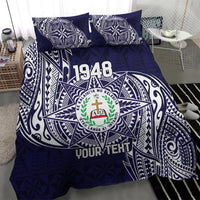Personalised Tonga Sia'atoutai Theological College Bedding Set Since 1948 Special Kupesi Pattern