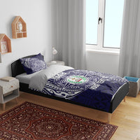 Personalised Tonga Sia'atoutai Theological College Bedding Set Since 1948 Special Kupesi Pattern