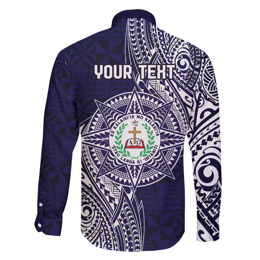 Personalised Tonga Sia'atoutai Theological College Family Matching Off Shoulder Short Dress and Hawaiian Shirt Since 1948 Special Kupesi Pattern