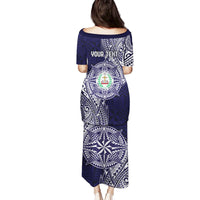 Personalised Tonga Sia'atoutai Theological College Family Matching Puletasi and Hawaiian Shirt Since 1948 Special Kupesi Pattern