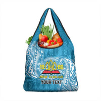 Personalised Tonga Lavengamalie College Grocery Bag Since 1980 Special Kupesi Pattern
