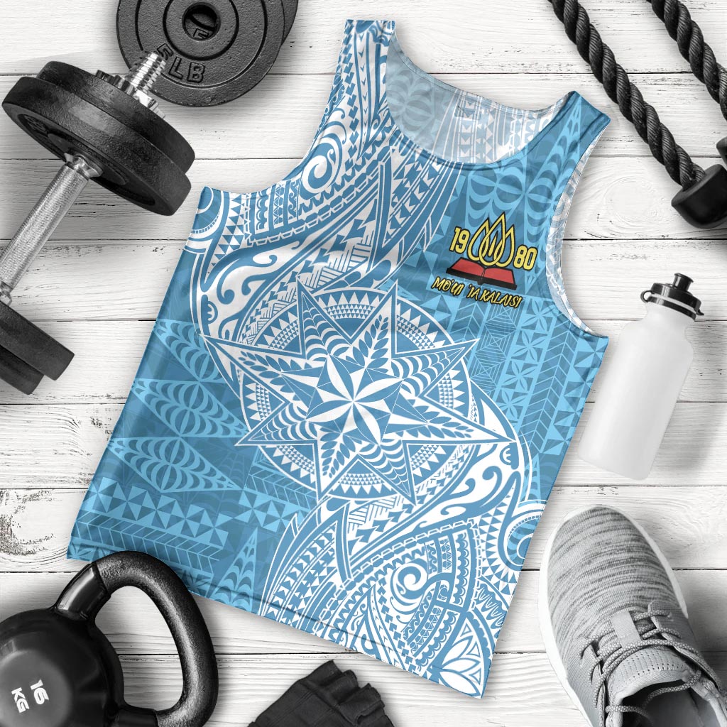 Personalised Tonga Lavengamalie College Men Tank Top Since 1980 Special Kupesi Pattern