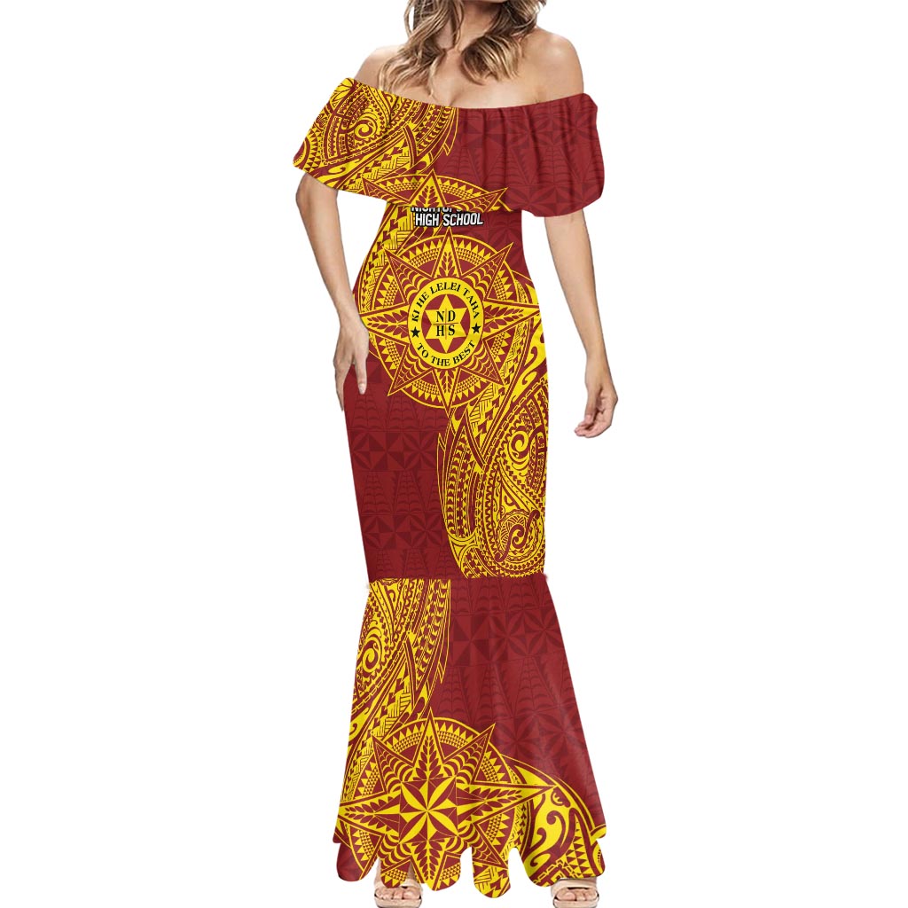 Personalised Tonga Niuatoputapu High School Mermaid Dress Special Kupesi Pattern