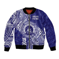 Personalised Tonga Queen Salote College Bomber Jacket Kolisi Fefine 1926 Special Kupesi Pattern