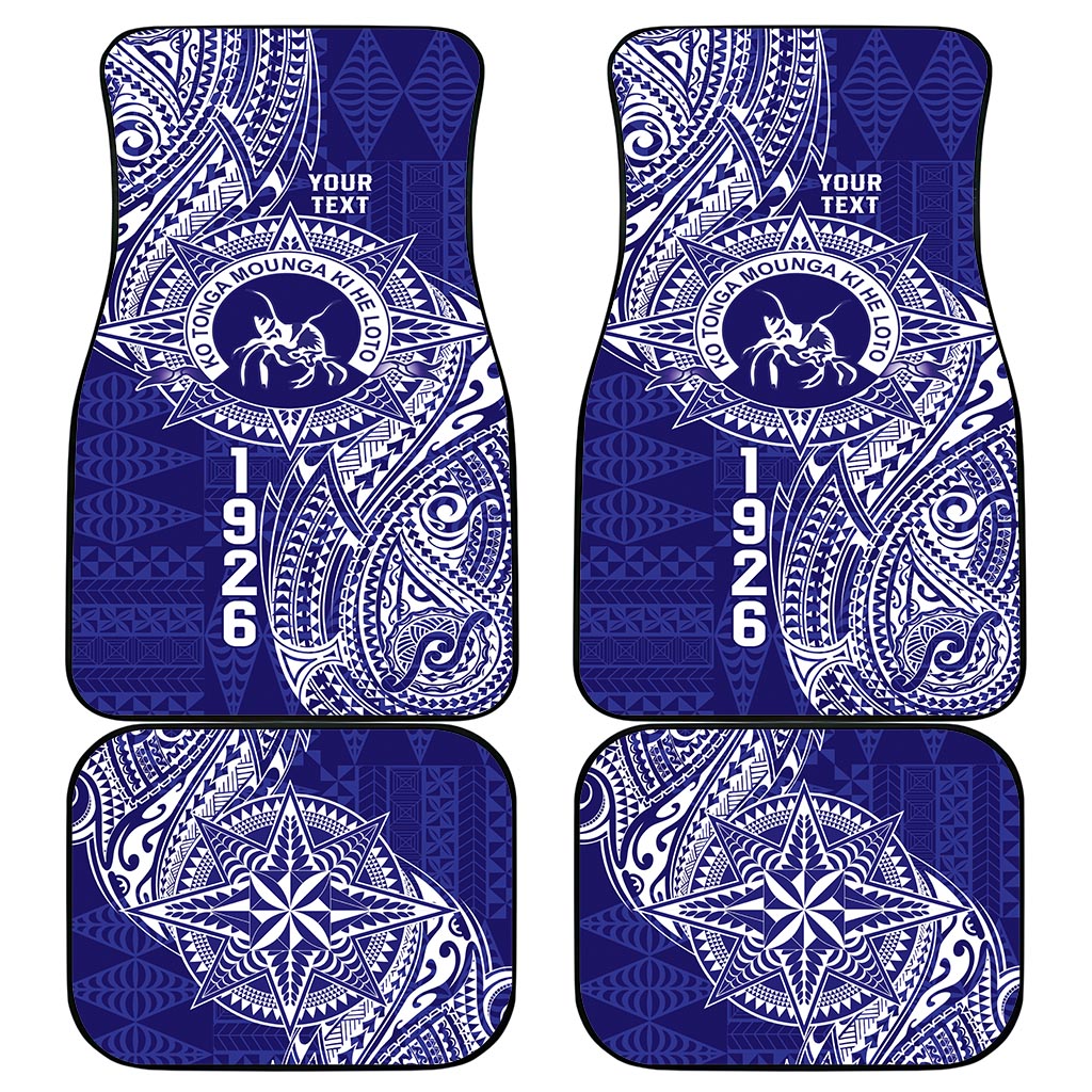 Personalised Tonga Queen Salote College Car Mats Kolisi Fefine 1926 Special Kupesi Pattern