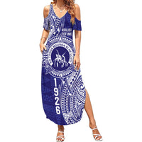 Personalised Tonga Queen Salote College Family Matching Summer Maxi Dress and Hawaiian Shirt Kolisi Fefine 1926 Special Kupesi Pattern