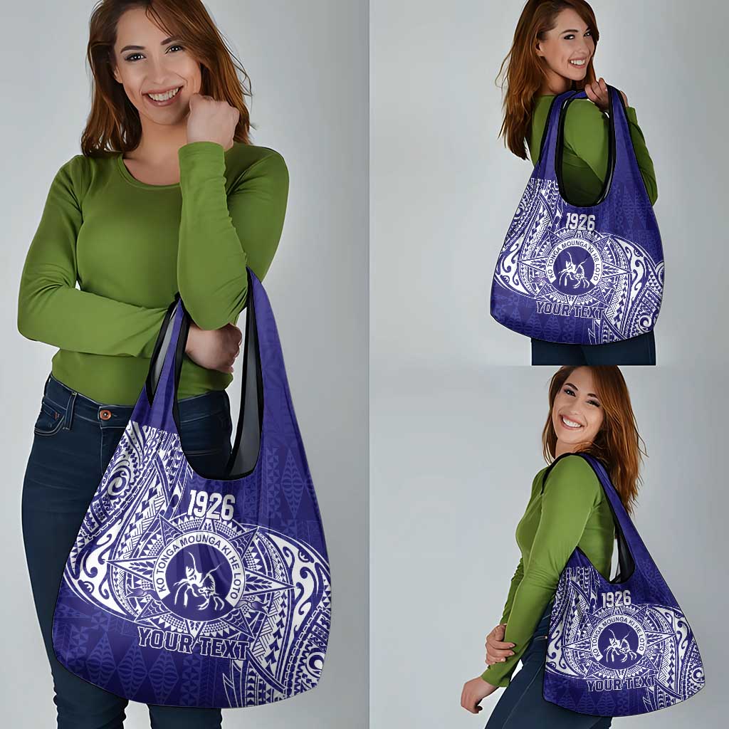 Personalised Tonga Queen Salote College Grocery Bag Kolisi Fefine 1926 Special Kupesi Pattern