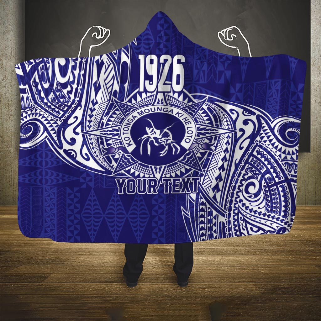 Personalised Tonga Queen Salote College Hooded Blanket Kolisi Fefine 1926 Special Kupesi Pattern