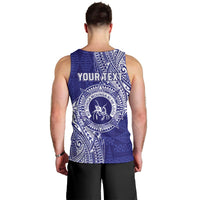 Personalised Tonga Queen Salote College Men Tank Top Kolisi Fefine 1926 Special Kupesi Pattern