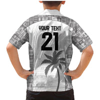 Custom Fiji Rugby Family Matching Mermaid Dress and Hawaiian Shirt History Champions World Cup 7s - White