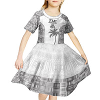 Custom Fiji Rugby Kid Short Sleeve Dress History Champions World Cup 7s - White