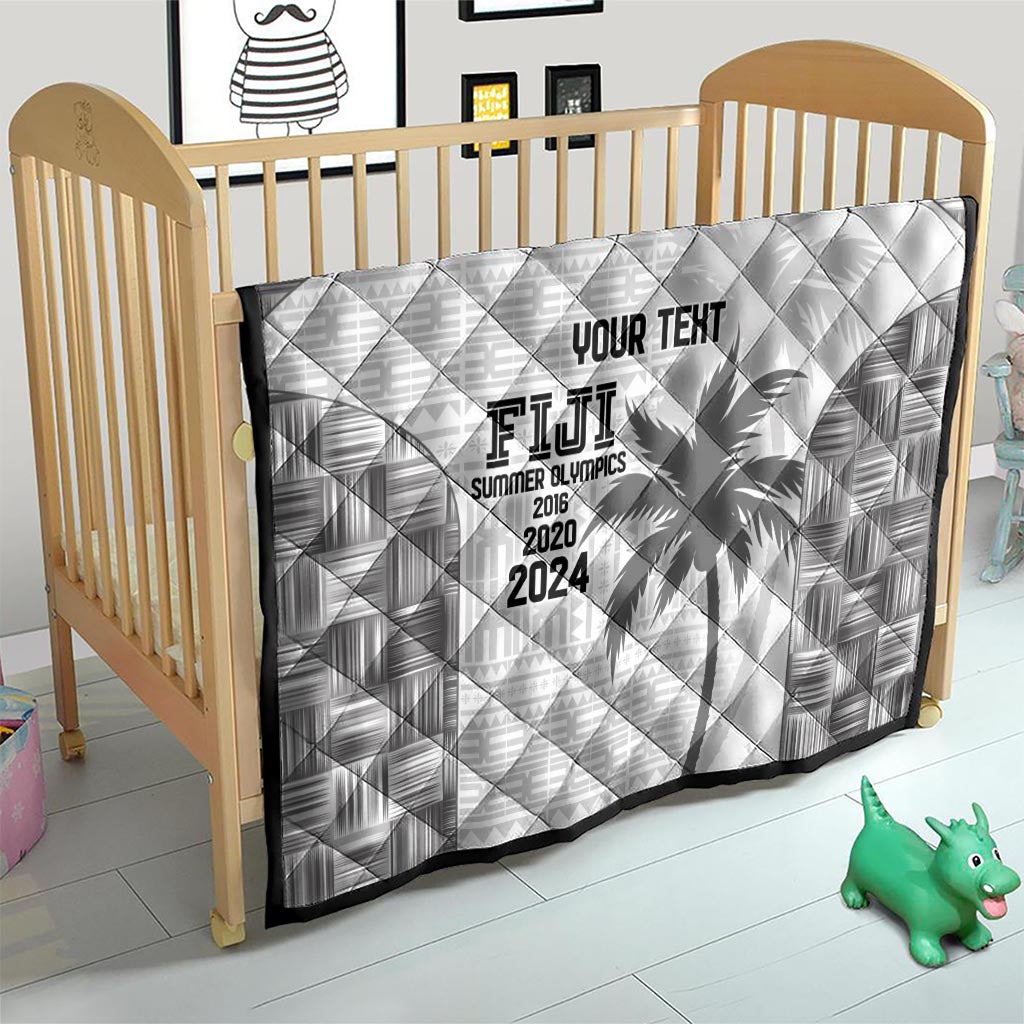 Custom Fiji Rugby Quilt History Champions World Cup 7s - White