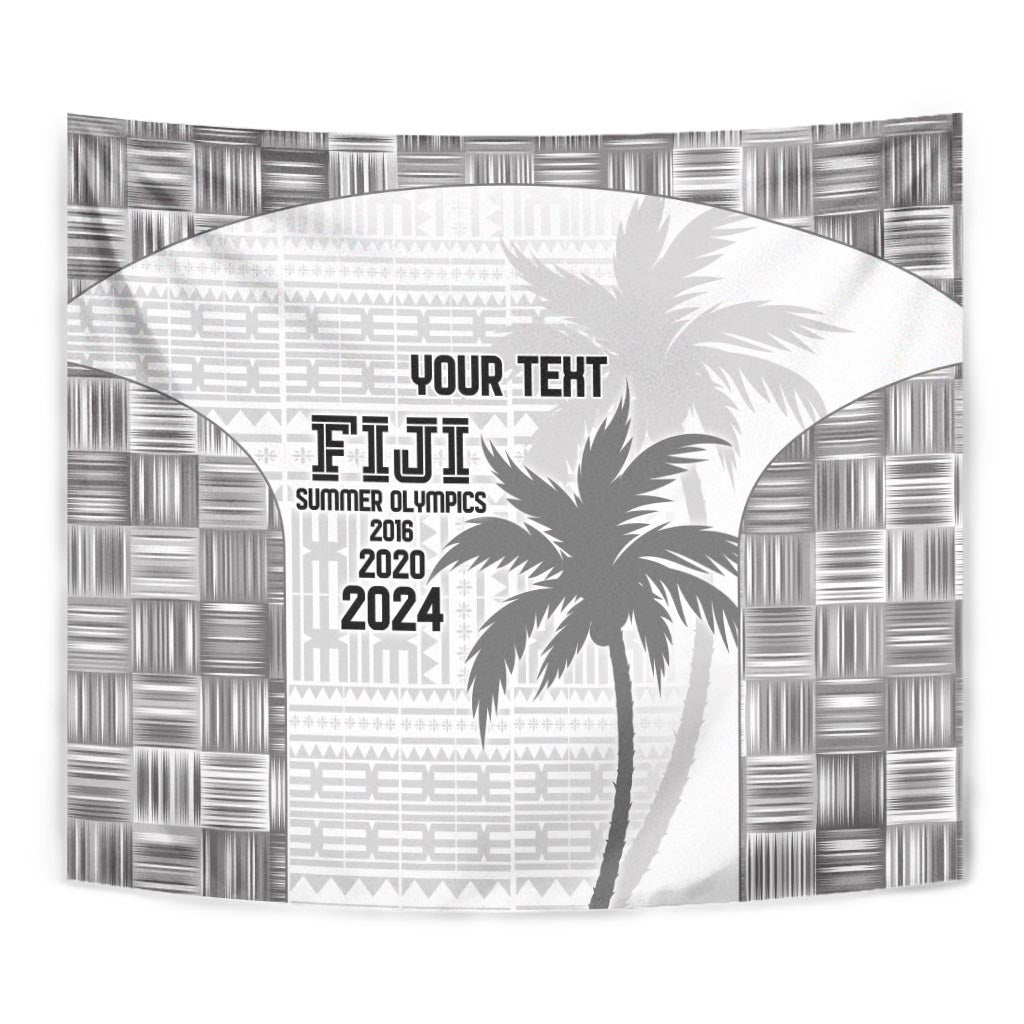 Custom Fiji Rugby Tapestry History Champions World Cup 7s - White