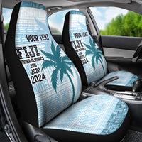 Custom Fiji Rugby Car Seat Cover History Champions World Cup 7s - Bllue