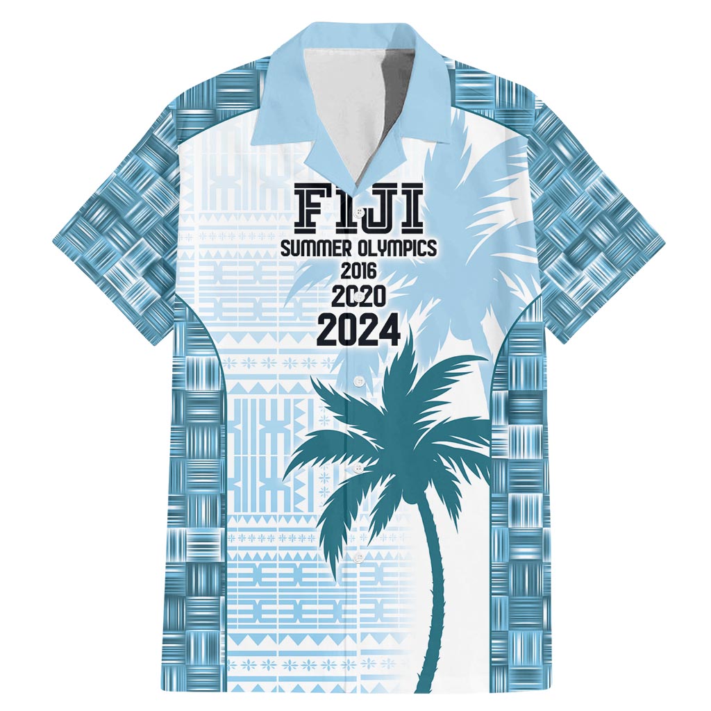 Custom Fiji Rugby Family Matching Mermaid Dress and Hawaiian Shirt History Champions World Cup 7s - Bllue