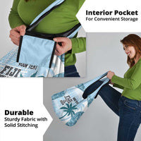 Custom Fiji Rugby Grocery Bag History Champions World Cup 7s - Bllue