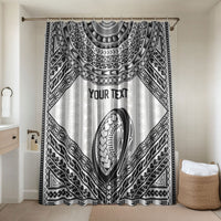 Custom Rugby Fiji National Heritage Bathroom Set White Traditional Masi Inspired