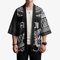 Custom Rugby Fiji Kimono Black Traditional Masi Inspired
