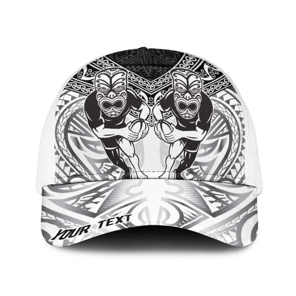 Personalised Rugby New Zealand Black Fern Baseball Net Cap Niho Taniwha Inspired