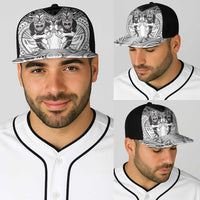 Personalised Rugby New Zealand Black Fern Baseball Net Cap Niho Taniwha Inspired