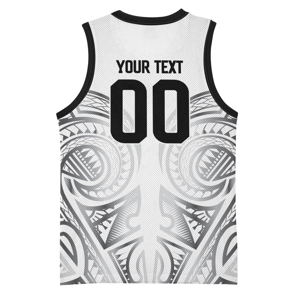 Custom Rugby New Zealand Black Fern Basketball Jersey Niho Taniwha Inspired