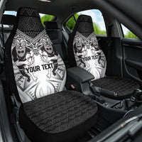 Custom Rugby New Zealand Black Fern Car Seat Cover Niho Taniwha Inspired