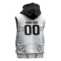 Custom Rugby New Zealand Black Fern Sleeveless Hoodie Niho Taniwha Inspired