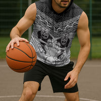 Custom Rugby New Zealand Black Fern Sleeveless Hoodie Niho Taniwha Inspired