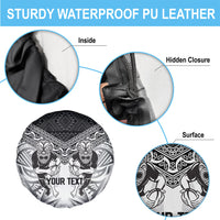 Custom Rugby New Zealand Black Fern Spare Tire Cover Niho Taniwha Inspired
