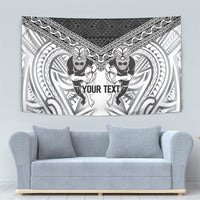 Custom Rugby New Zealand Black Fern Tapestry Niho Taniwha Inspired