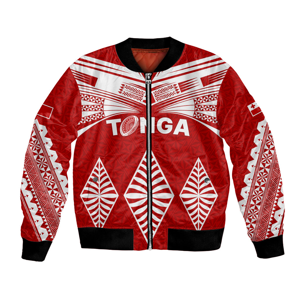 Tonga Rugby Bomber Jacket Proud Tongan Ngatu Kupesi World Cup 2023 No1 LT9 Unisex White - Polynesian Pride