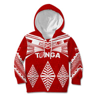 Tonga Rugby Kid Hoodie Proud Tongan Ngatu Kupesi World Cup 2023 No1 LT9 Hoodie White - Polynesian Pride