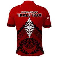 Tonga Rugby Polo Shirt Proud Tongan Ngatu Kupesi World Cup 2023 No2 LT9 - Polynesian Pride