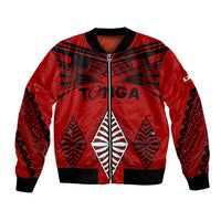 Custom Tonga Rugby Bomber Jacket Proud Tongan Ngatu Kupesi World Cup 2023 No2 LT9 Unisex Black - Polynesian Pride