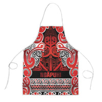 Aotearoa Iwi Ngapuhi Apron Maori Wharenui House Tribal Pattern LT9 Red - Polynesian Pride