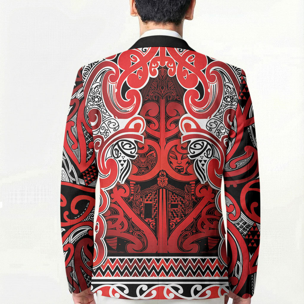 Aotearoa Iwi Ngapuhi Blazer Maori Wharenui House Tribal Pattern LT9 - Polynesian Pride