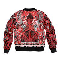 Aotearoa Iwi Ngapuhi Bomber Jacket Maori Wharenui House Tribal Pattern LT9 - Polynesian Pride