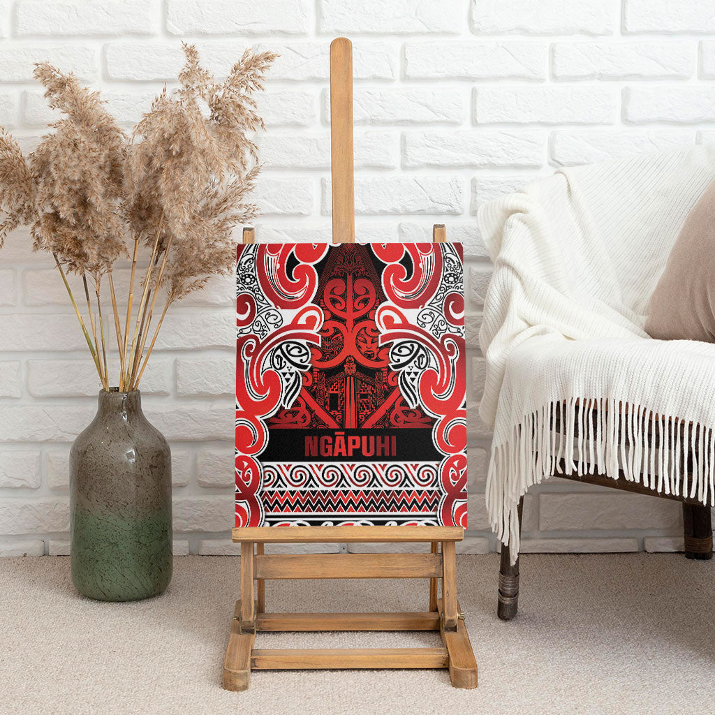 Aotearoa Iwi Ngapuhi Canvas Wall Art Maori Wharenui House Tribal Pattern LT9 - Polynesian Pride