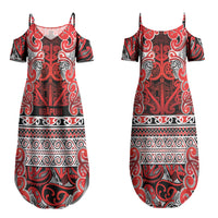 Aotearoa Iwi Ngapuhi Couples Matching Summer Maxi Dress and Hawaiian Shirt Maori Wharenui House Tribal Pattern LT9 - Polynesian Pride