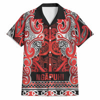 Aotearoa Iwi Ngapuhi Hawaiian Shirt Maori Wharenui House Tribal Pattern LT9 Red - Polynesian Pride