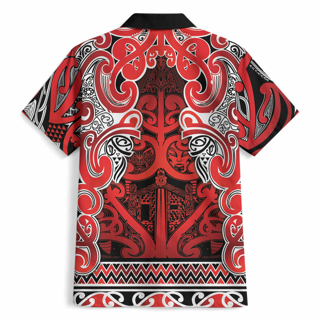 Aotearoa Iwi Ngapuhi Hawaiian Shirt Maori Wharenui House Tribal Pattern LT9 - Polynesian Pride