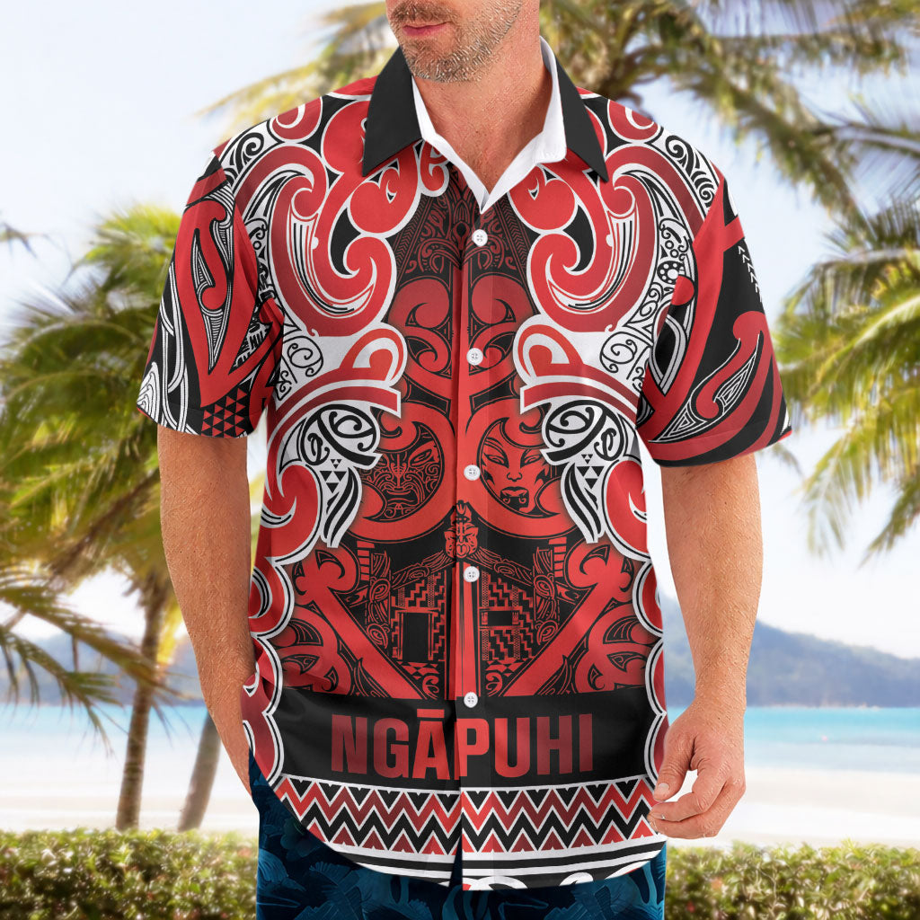 Aotearoa Iwi Ngapuhi Hawaiian Shirt Maori Wharenui House Tribal Pattern LT9 - Polynesian Pride