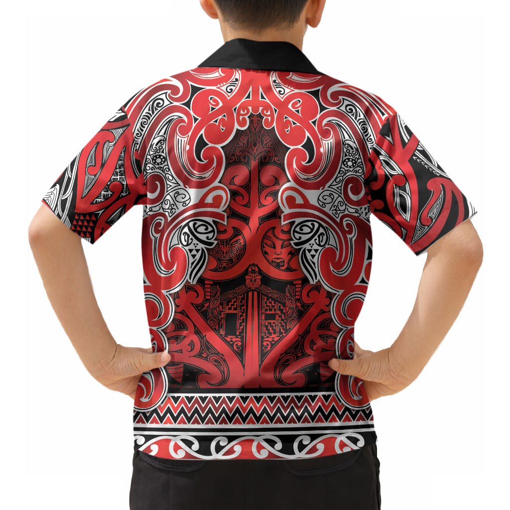 Aotearoa Iwi Ngapuhi Hawaiian Shirt Maori Wharenui House Tribal Pattern LT9 - Polynesian Pride