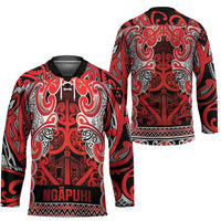 Aotearoa Iwi Ngapuhi Hockey Jersey Maori Wharenui House Tribal Pattern LT9 - Polynesian Pride