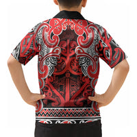 Aotearoa Iwi Ngapuhi Kid Hawaiian Shirt Maori Wharenui House Tribal Pattern LT9 - Polynesian Pride